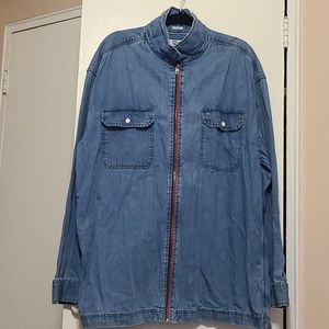 Men's Tommy Hilfiger zip up denim shirt